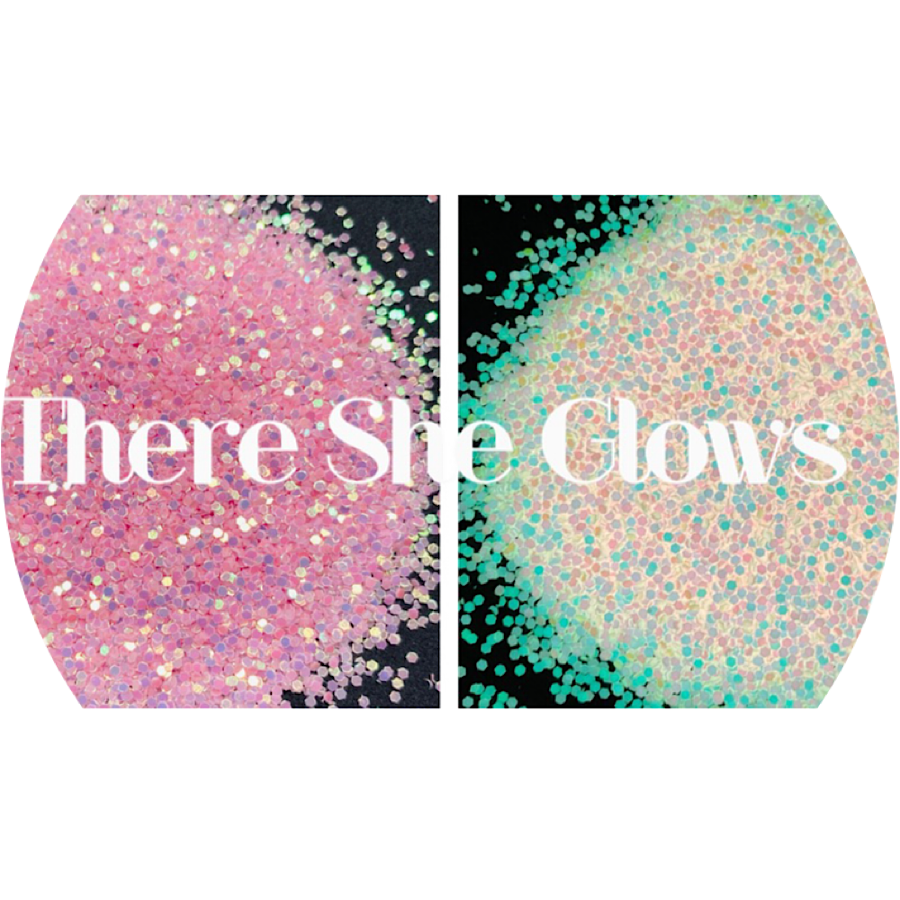 Polyester Glitter - There She Glows - Glow in the Dark by Glitter Heart Co.&#x2122;