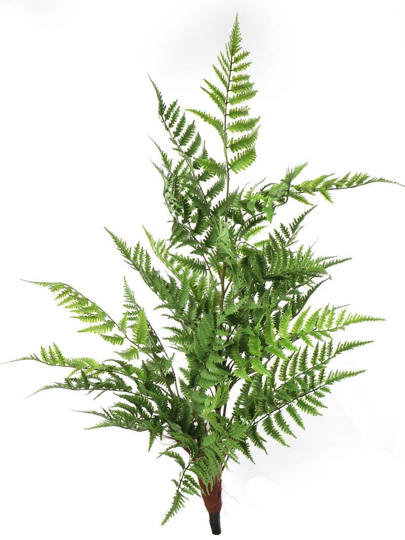 40" Artificial Leather Fern Bush, Set of 2 - Lifelike Greenery, Indoor/Outdoor Use, Perfect for Home, Office & Event Décor - Year-Round Elegance, Floral Home by Artificial Flowers