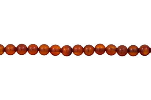 Carnelian Round Beads 6mm (16&#x22; Strand)