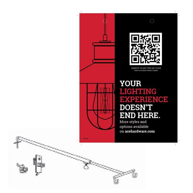 Retail First 9086002 Indoor Outdoor L2 Metal & Styrene Signage Kit