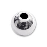 Round Bead 4mm Sterling Silver (1-Pc)