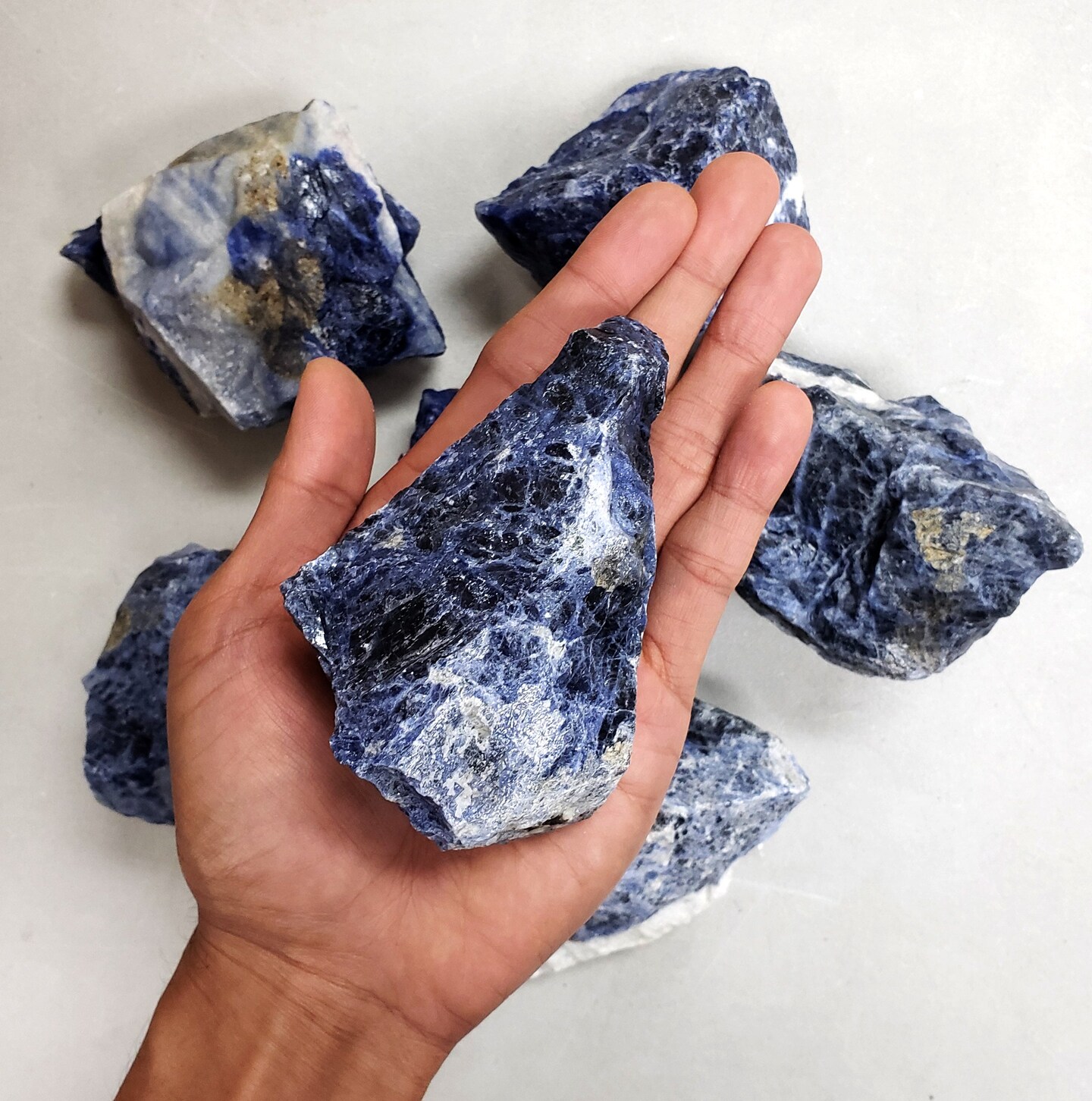Raw Sodalite Crystal Stones Large Specimens