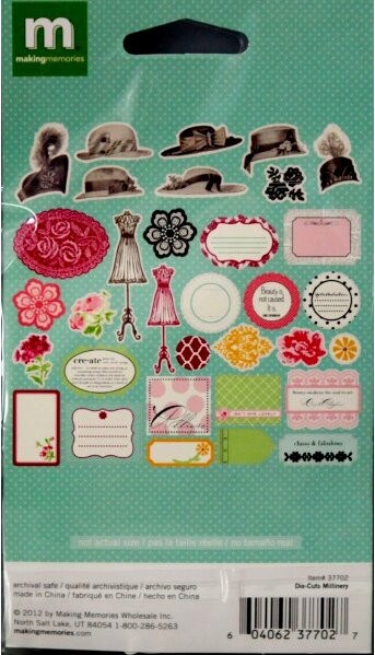 Making Memories Modern Millinery Die-Cut Accents Embellishments
