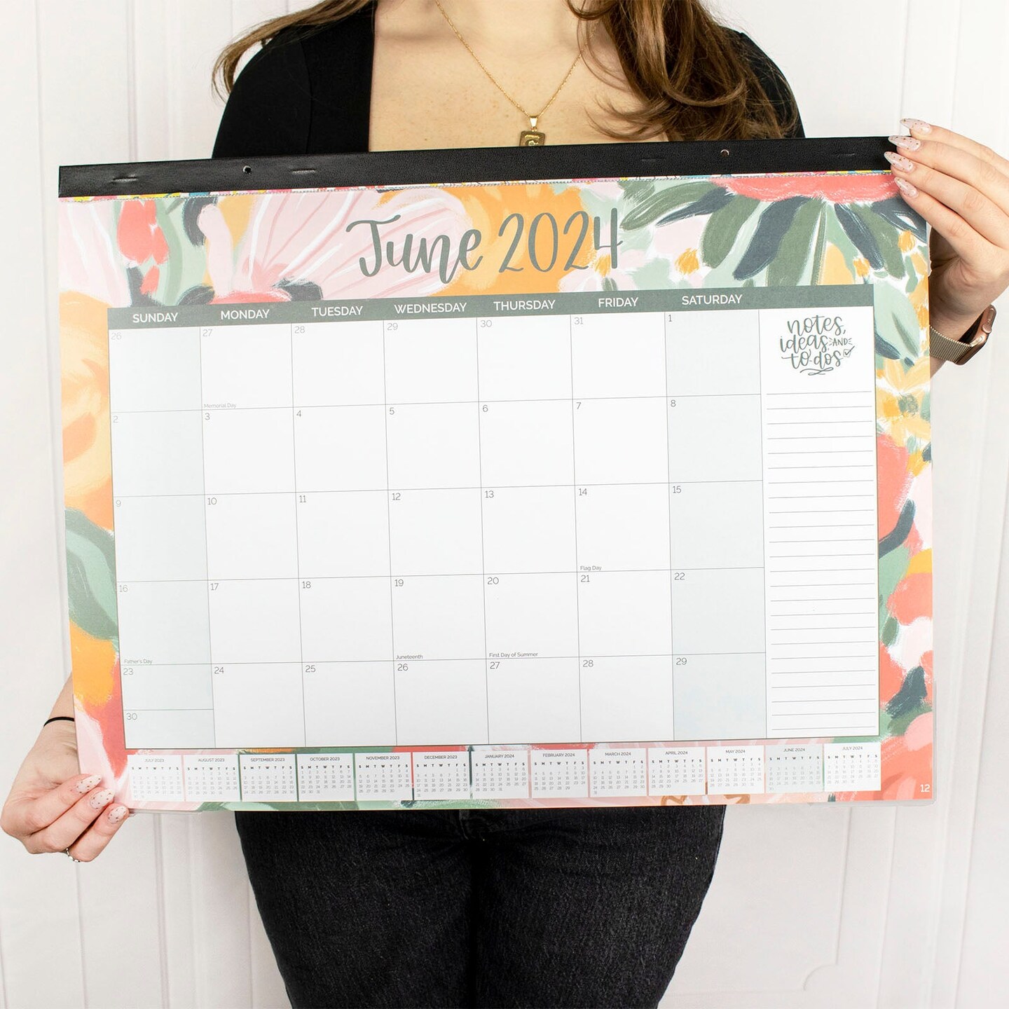bloom daily planners 2023-24 Desk &#x26; Wall Calendar, 16&#x22; x 21&#x22;, Seasonal