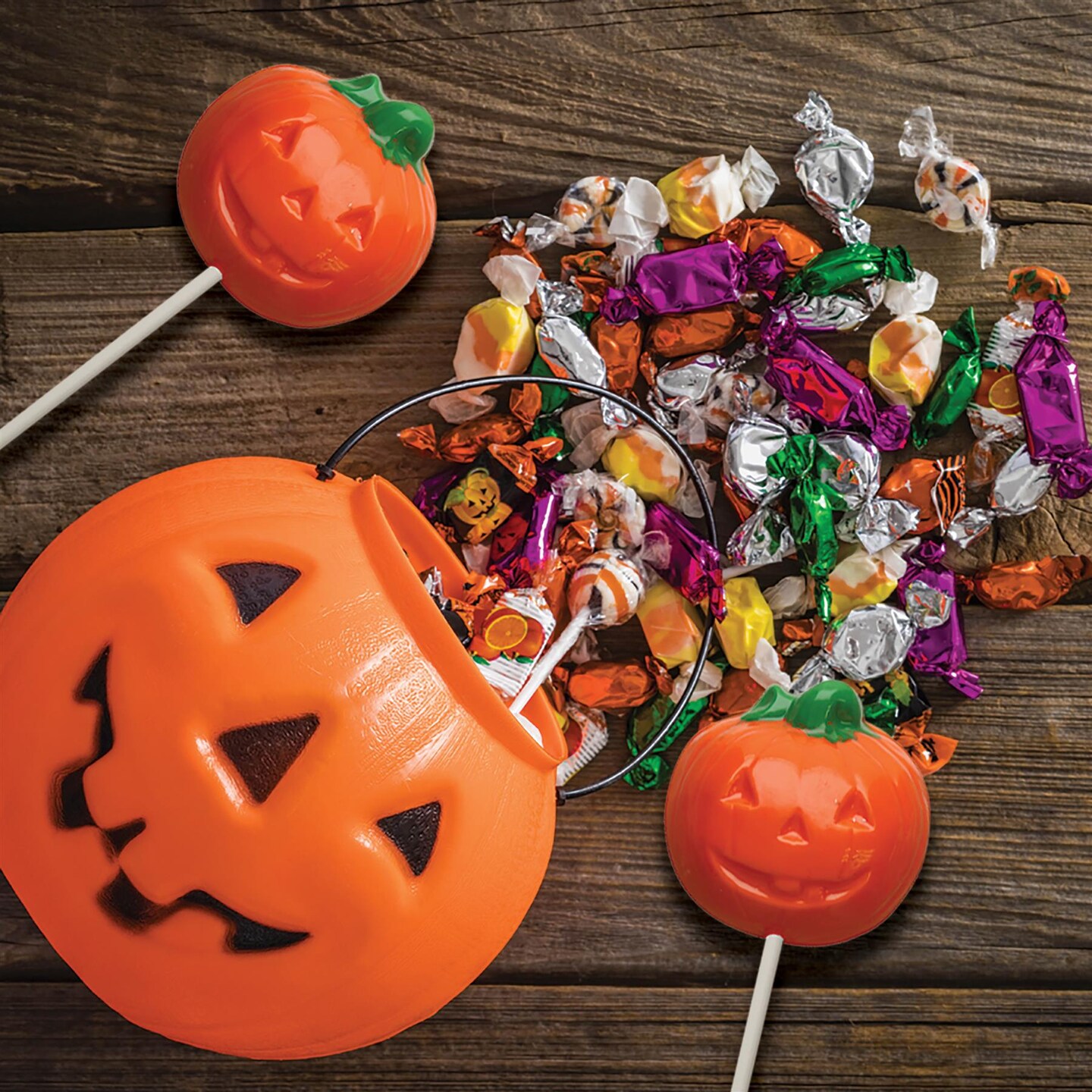 Jack O' Lantern Sucker Hard Candy Mold