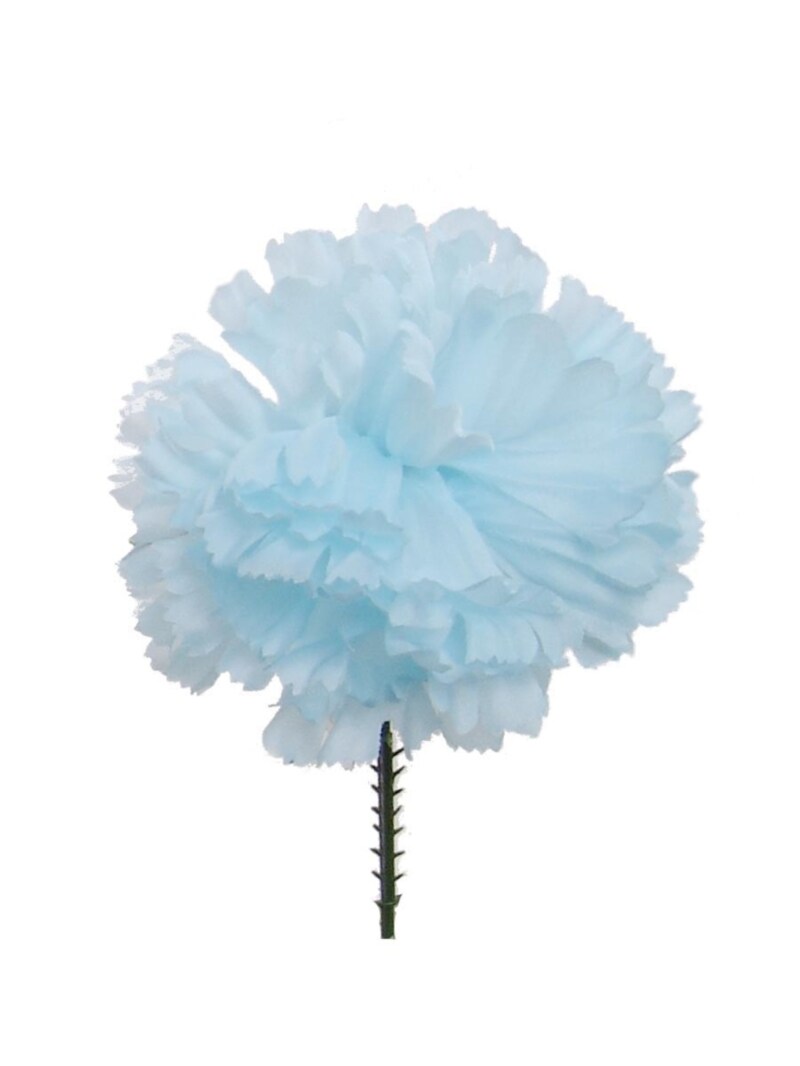 Box of 100: Artificial Carnation Flower Picks | 5" Long | 4.25" Wide | Blue | Floral Picks | Crafting Supplies | Parties & Events | Home & Office Decor