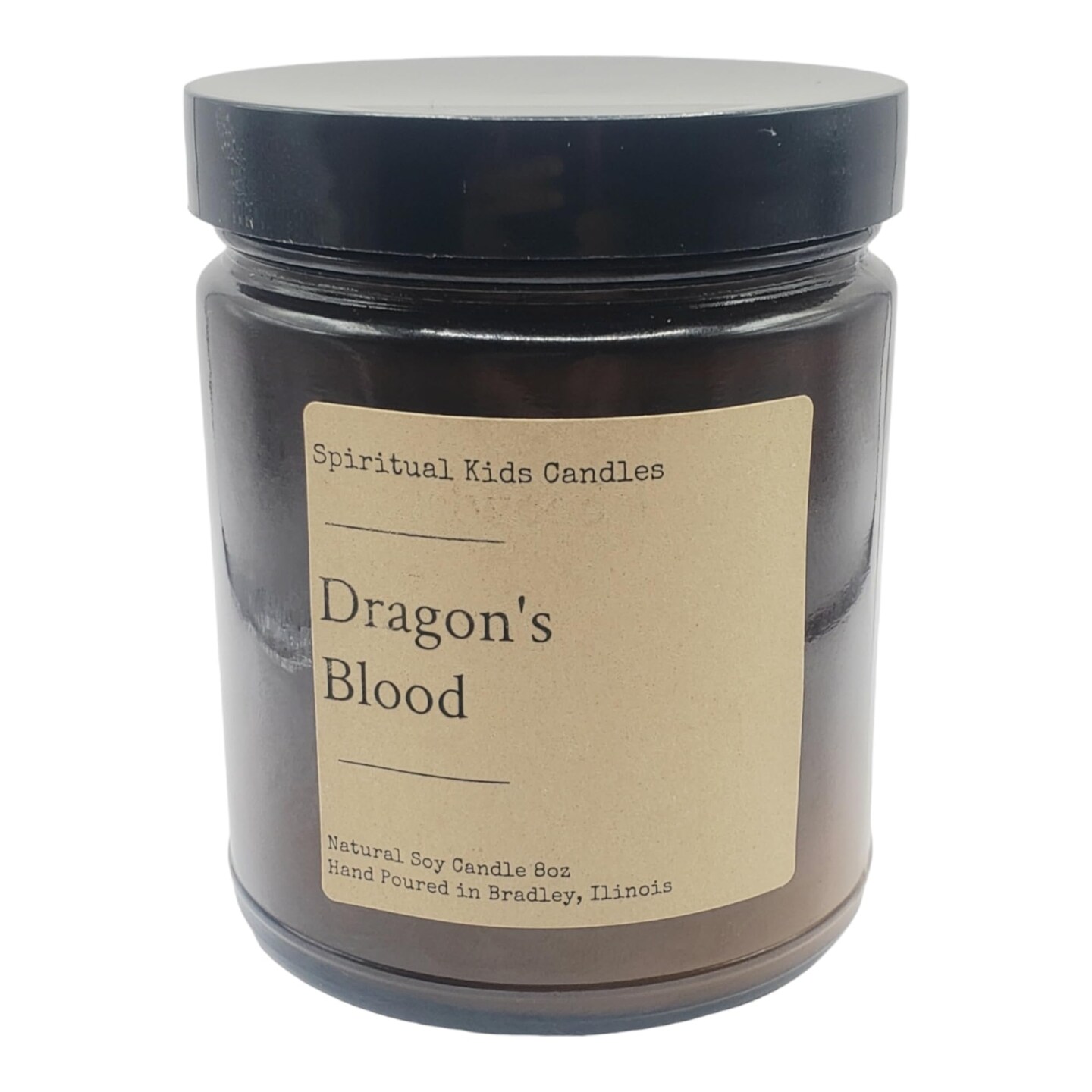 Dragon's Blood Soy Candle 8oz 35-40 Hours Hand Poured with All Natural Soy Wax and Fragrant/ Essential Oils!