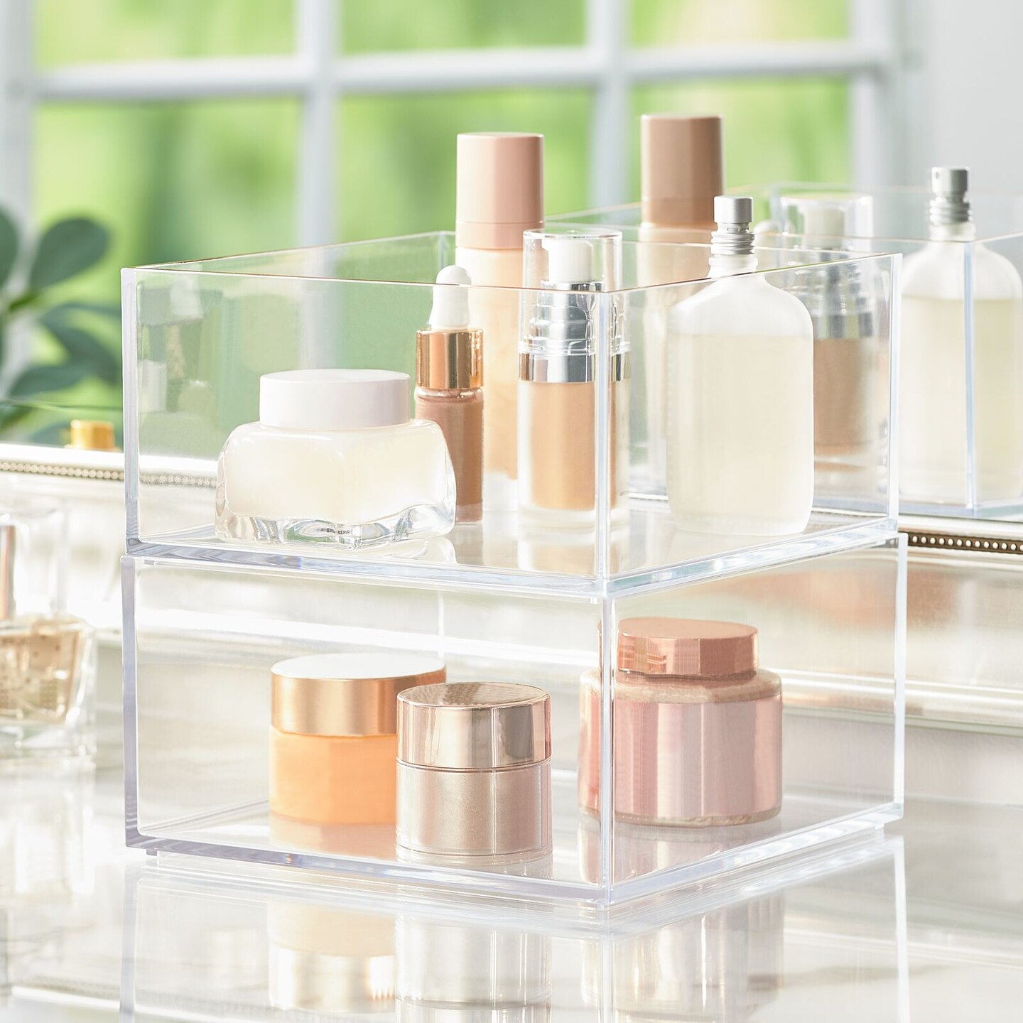 mDesign Makeup Organizer for Drawers, Vanity, Counters