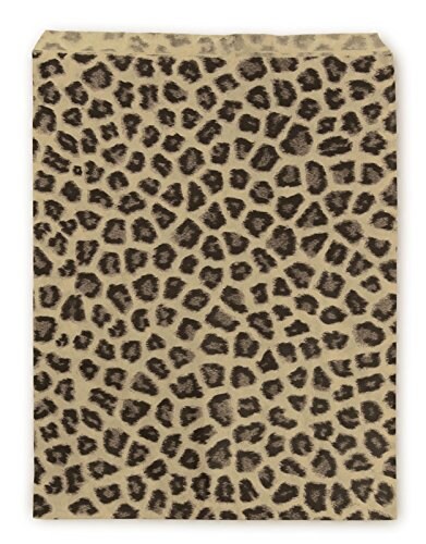 Gift Bags Leopard Print 11&#x22;x 8-1/2&#x22; (Package of 100)