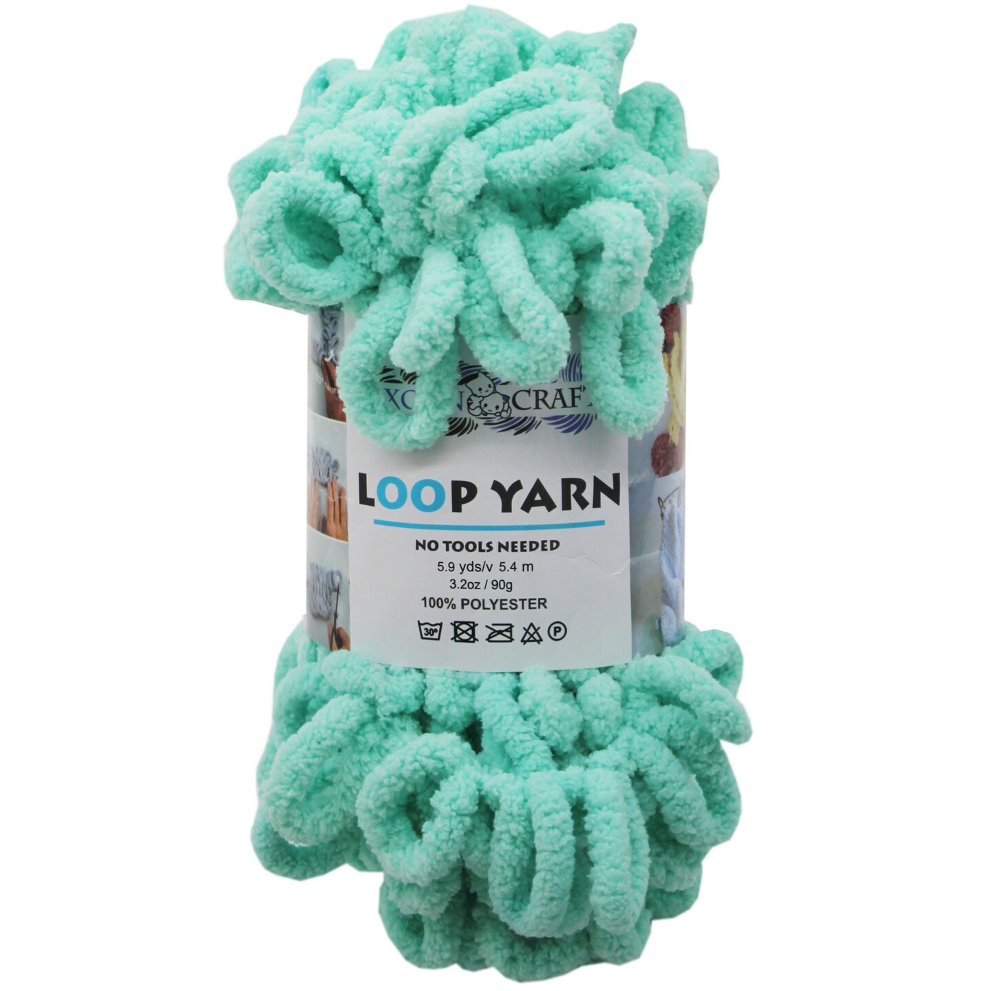 Bulk Buys Loop Yarn in Assorted Colors 5.9 Yards - 10 Pack