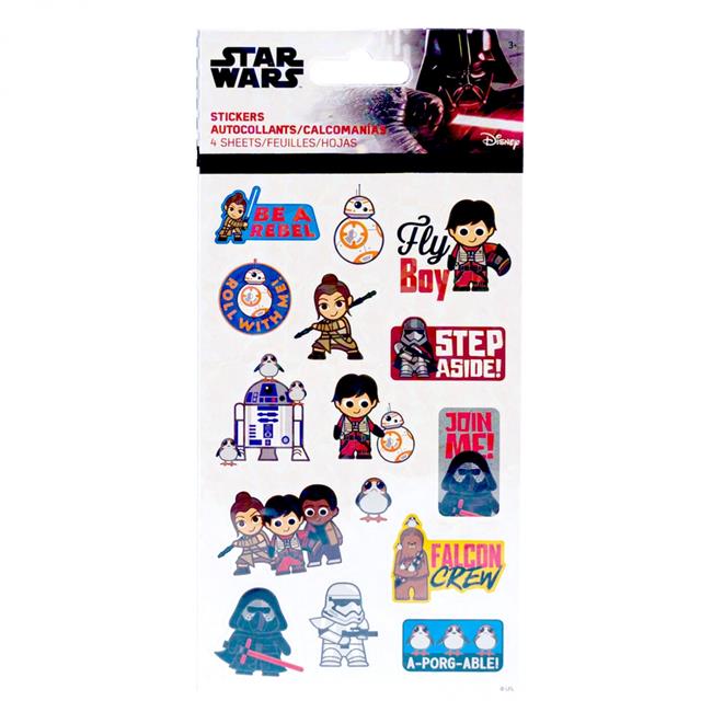 Star Wars Star Wars Chibi Characters 4-Sheet Variety Sticker Set