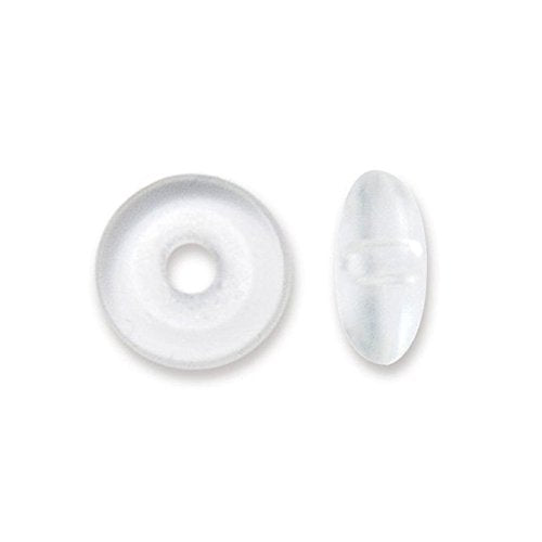 JewelrySupply Bead Bumpers 2mm Clear (50-Pcs)