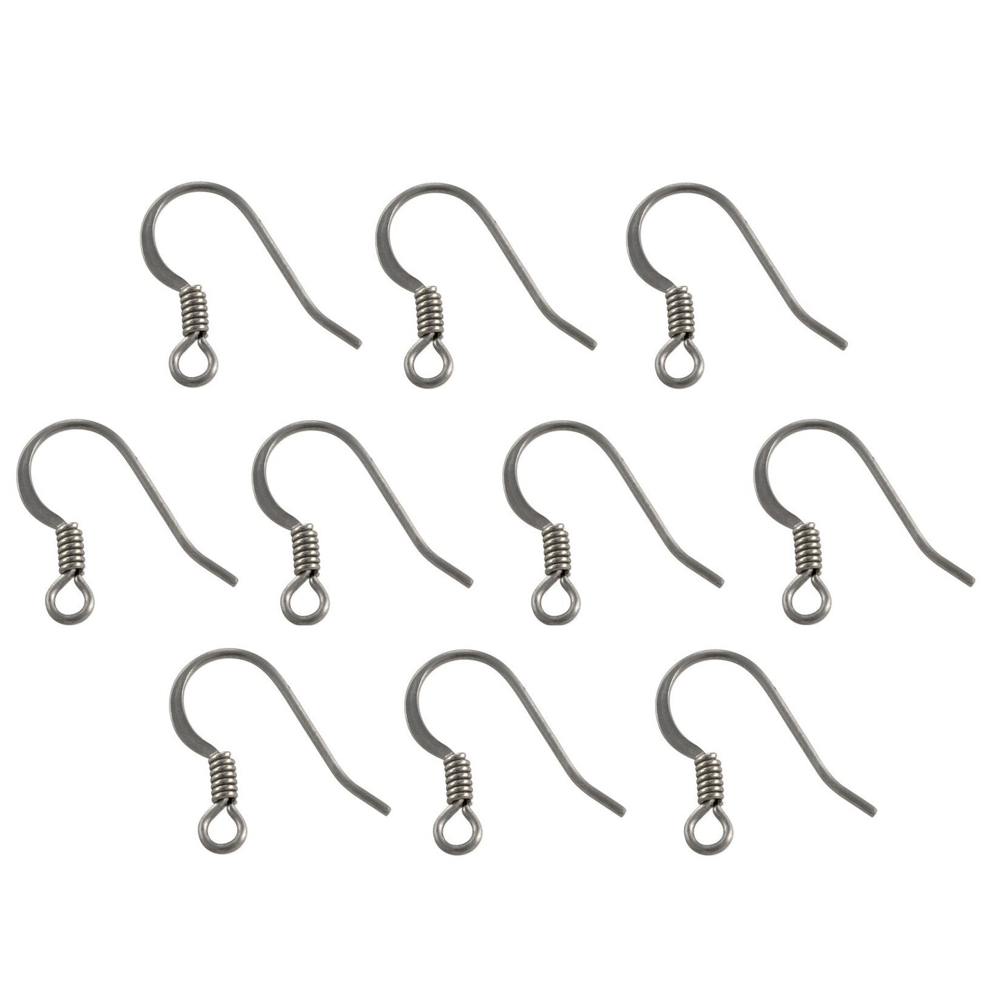 French Hook Wire Flat with Spring Surgical Stainless Steel Fish Hooks (10-Pcs)