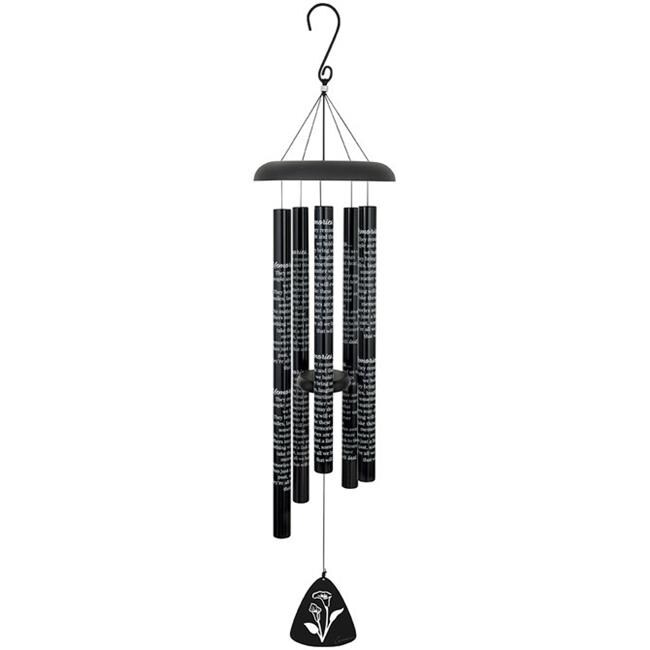 Carson Home Accents 272741 44 in. Wind Chime, Black Michaels