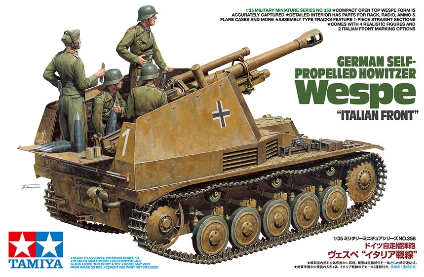 Tamiya 135 Tam35358 135 Tamiya German Wespe Self Propelled Howitzer