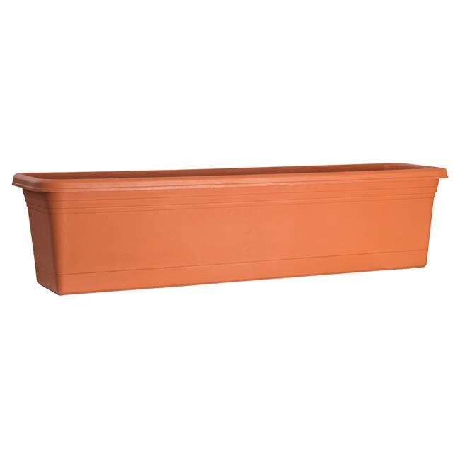 Rugg  Polyresin Window Box, Terracotta