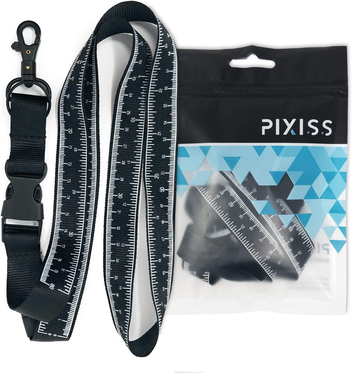 Pixiss Lanyard Tape Measure Identity ID Card Holder and Badge Holder