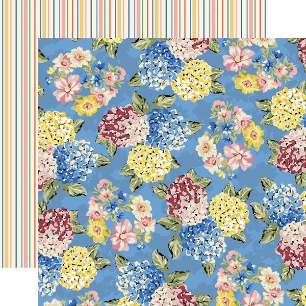 Echo Park Practically Perfect Jolly Floral 12x12 Double-Sided Light Cardstock Paper