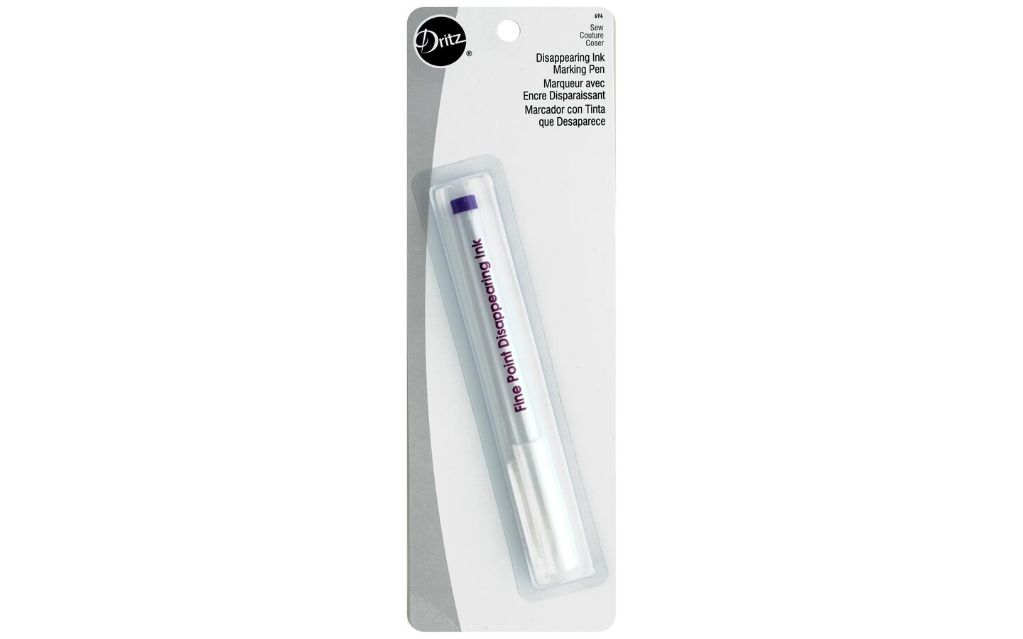 Dritz Disappearing Ink Marking Pen, Fine Point