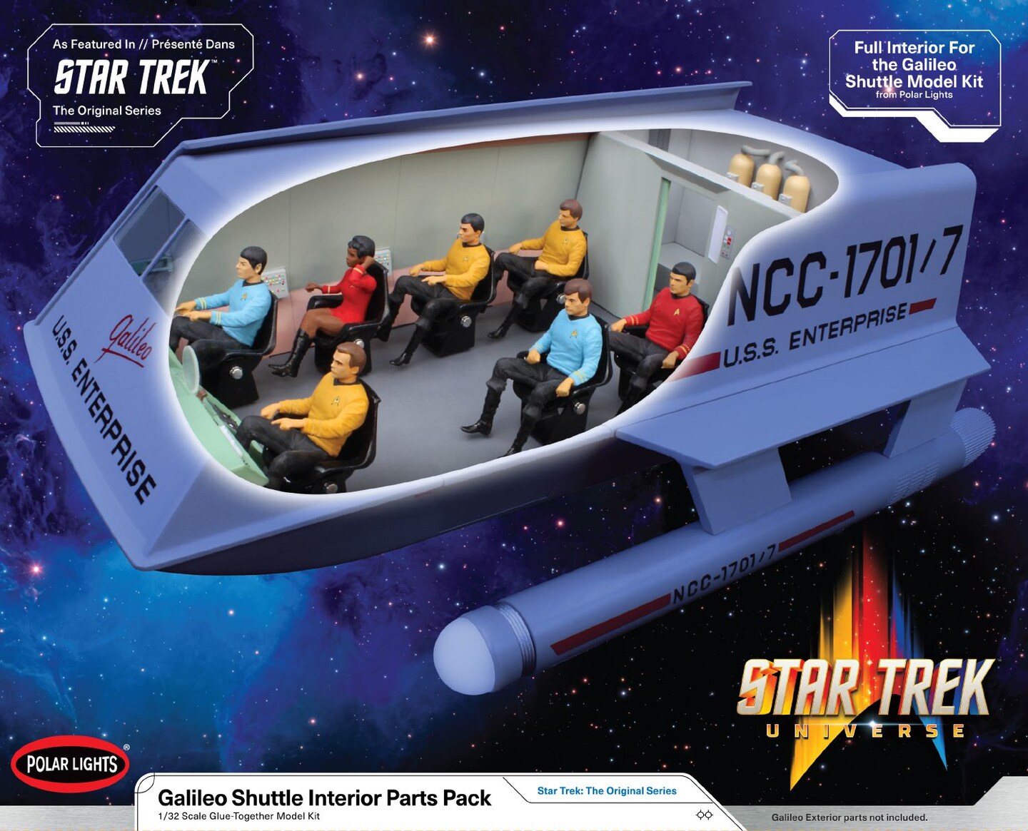 Round2 1/32 Star Trek Galileo Shuttlecraft Interior Only Plastic Model