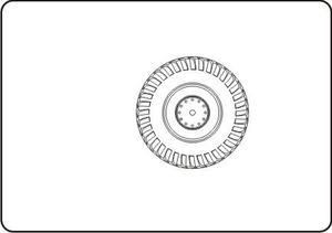 CMK  1/35 IDF Hummer wheels set for TAM/ACA 1/35