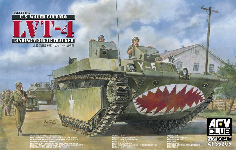 AFV Club  1/35 US LVT4 Water Buffalo Early Amphibious Vehicle Plastic Model