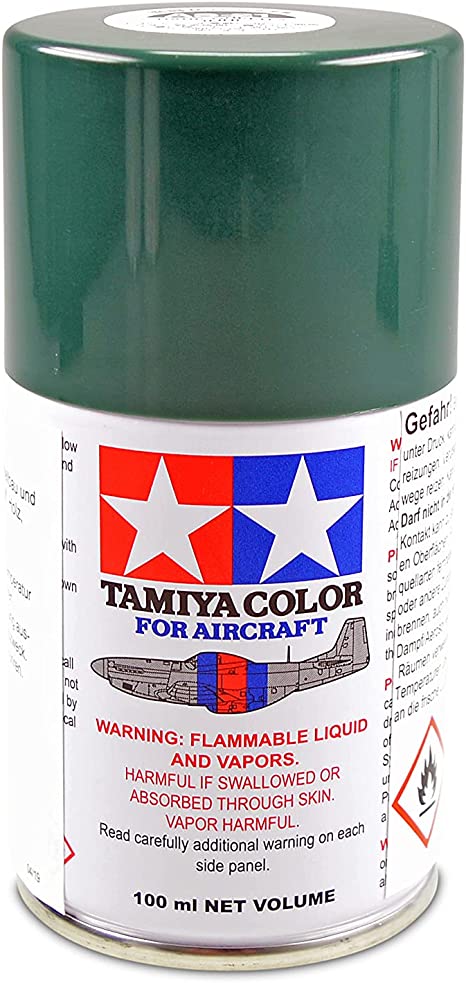 Tamiya AS-21 Spray Dark Green 2 (IJN), 100ml Spray Paint For Aircraft