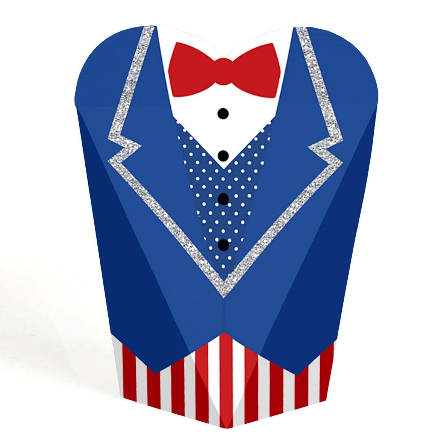 Big Dot of Happiness Memorial Day Party Favors Gift Heart Shaped