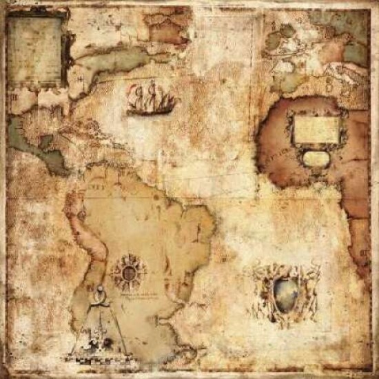 Map of Discovery Poster Print by Paul Panossian - Item # VARPDXPPP128