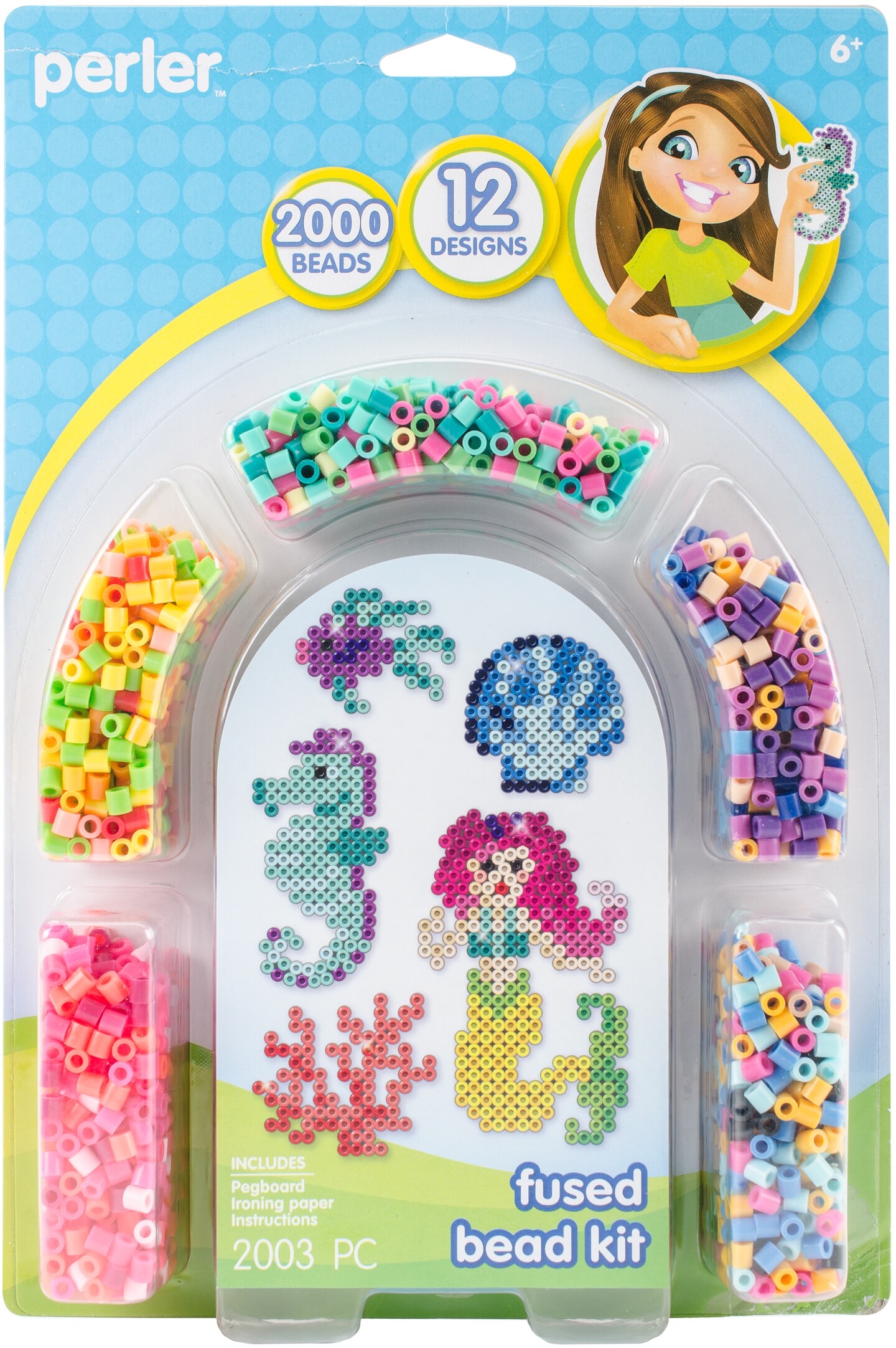Perler Fused Bead Kit-Mermaid