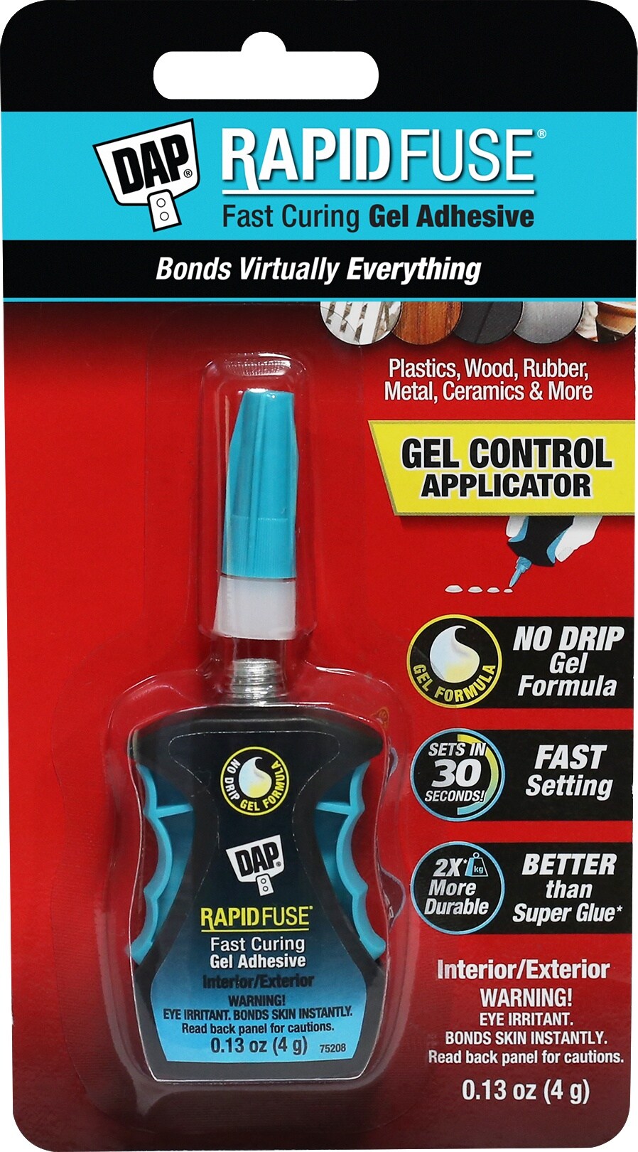 DAP Rapid Fuse Gel Adhesive With Control Applicator-.13oz
