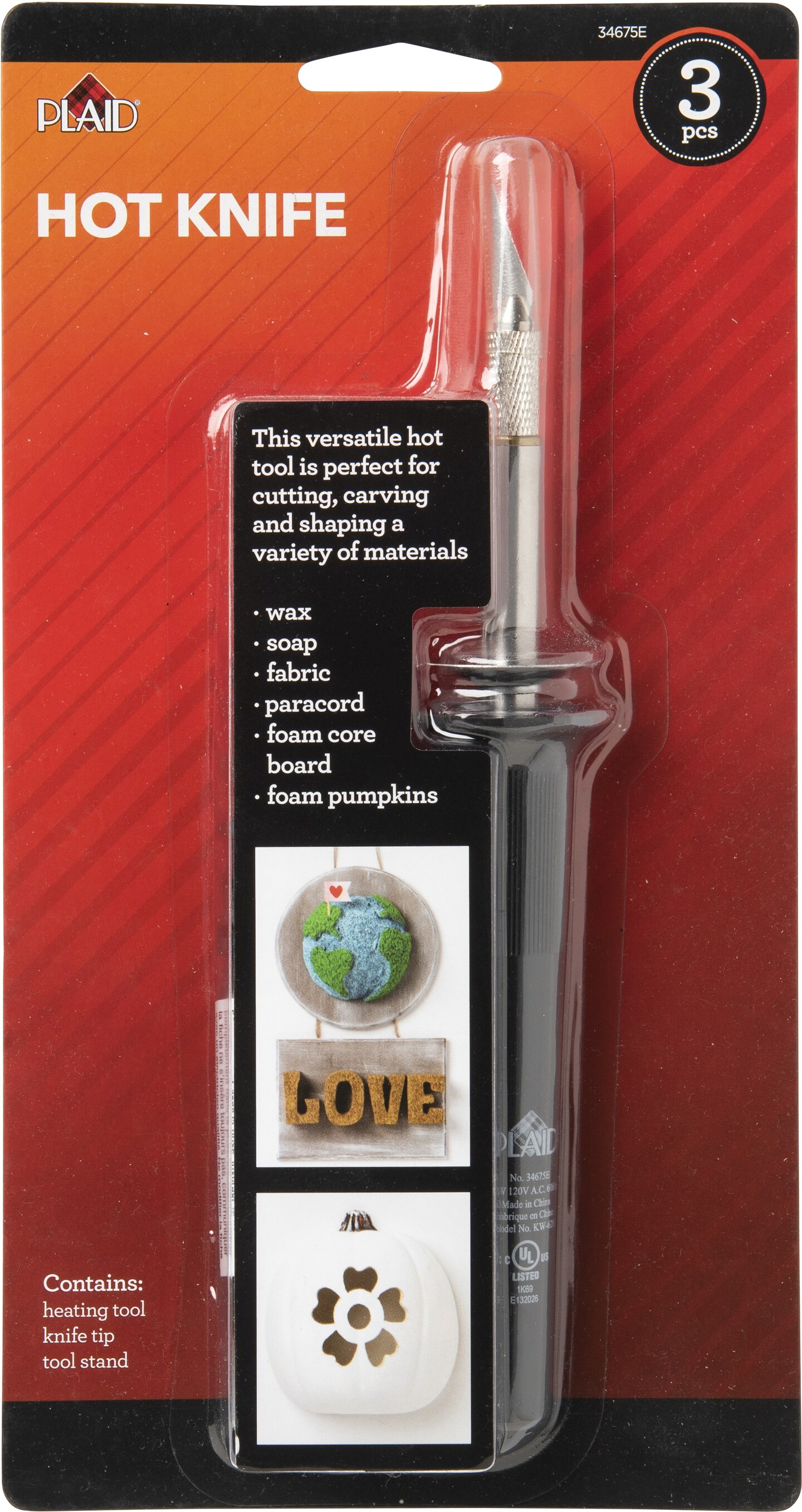 Plaid Hot Knife Tool Electrical 3/Pkg-