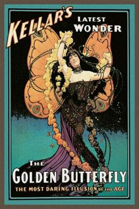 Magicians: Golden Butterfly: Kellars Latest Wonder Poster Print by Strobridge - Item # VARPDX449793