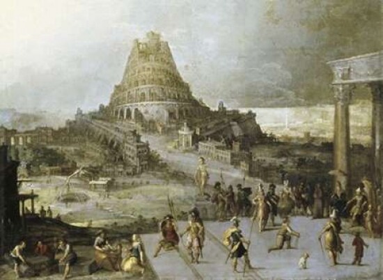 Nimrod Ordering the Construction of the Tower of Babel Poster Print by  Hendrick III Van Cleve - Item # VARPDX283280