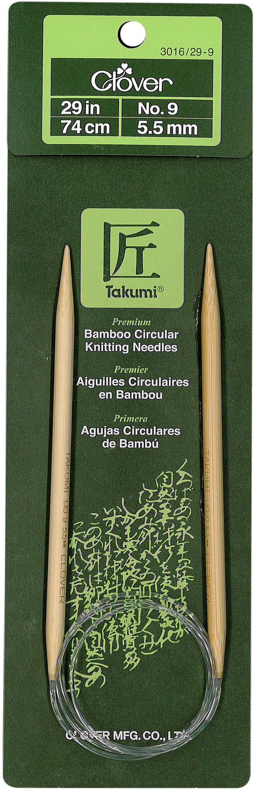 Takumi Bamboo Circular Knitting Needles 29"Size 9/5.5Mm Michaels