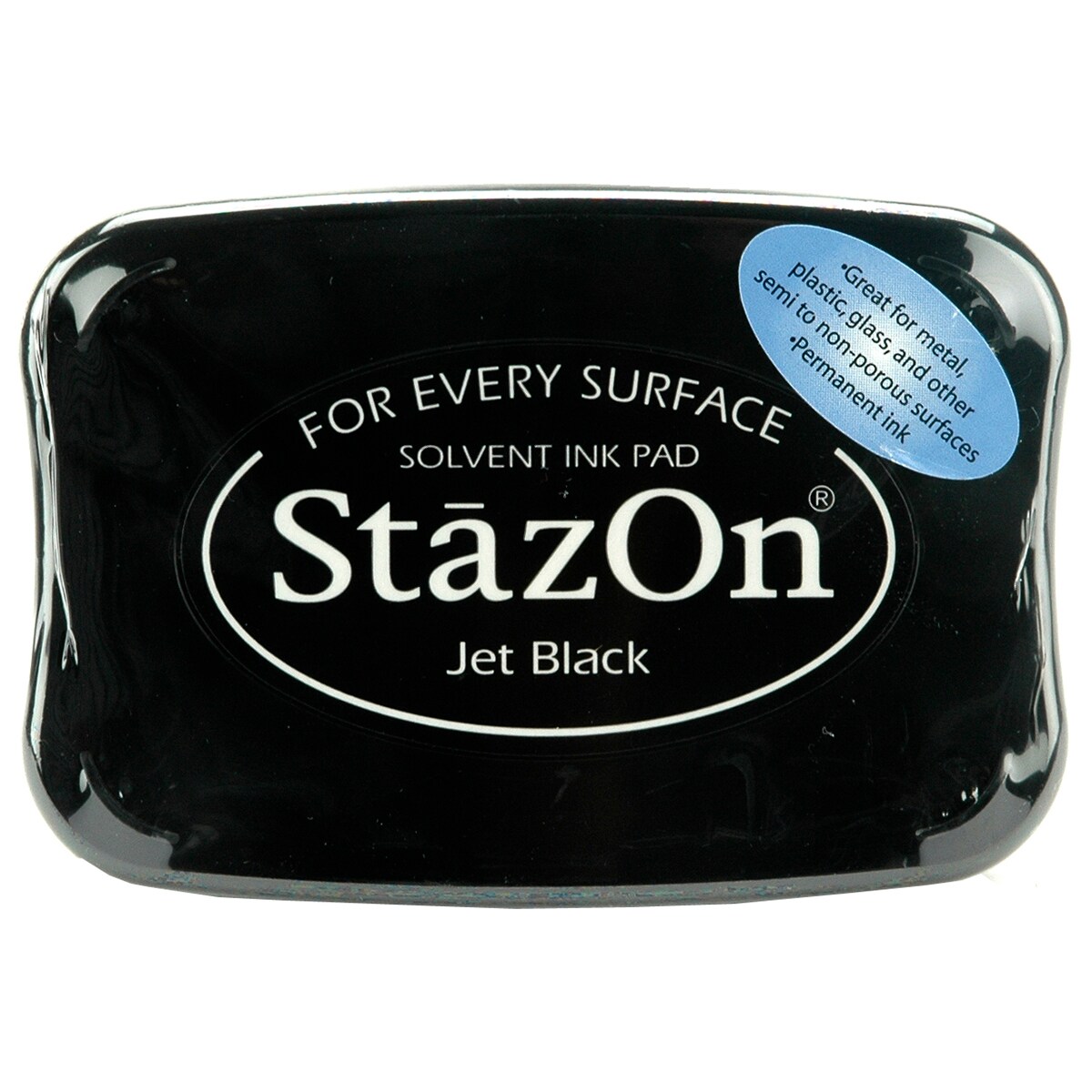 StazOn Solvent Ink Pad Large Jet Black 