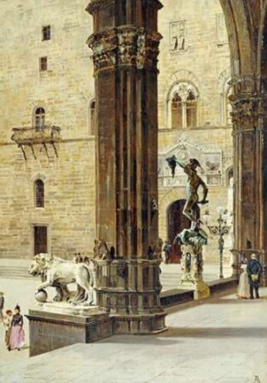 La Loggia Dei Lanzi Florence Poster Print by Antonietta Brandeis - Item # VARPDX267772