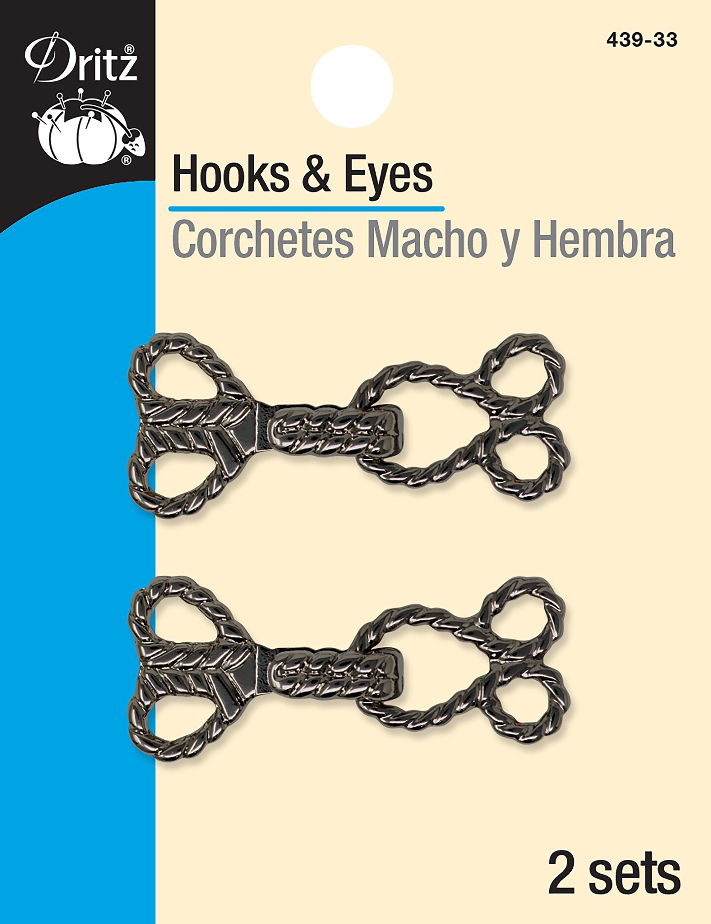 Dritz Hooks & Eyes Ropes 2/Pkg Buttons Michaels