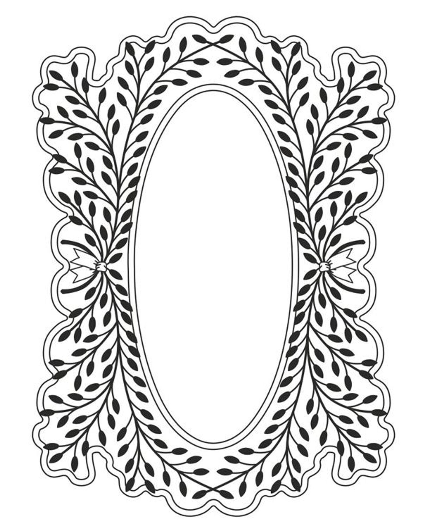 Creative Expressions Laurel Flourish Stamp