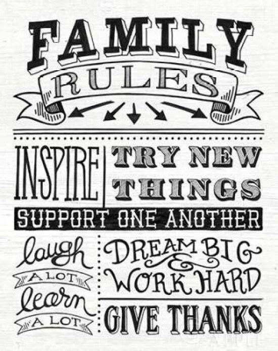 Family Rules II Poster Print by Mary Urban - Item # VARPDX28595