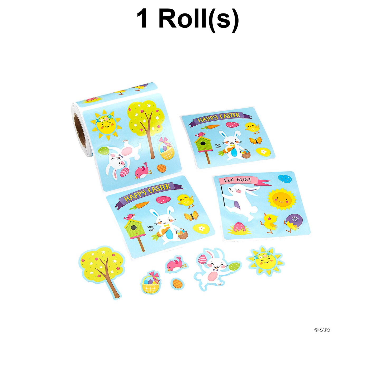 Mini Make an Easter Scene Sticker Roll 100 Pc.