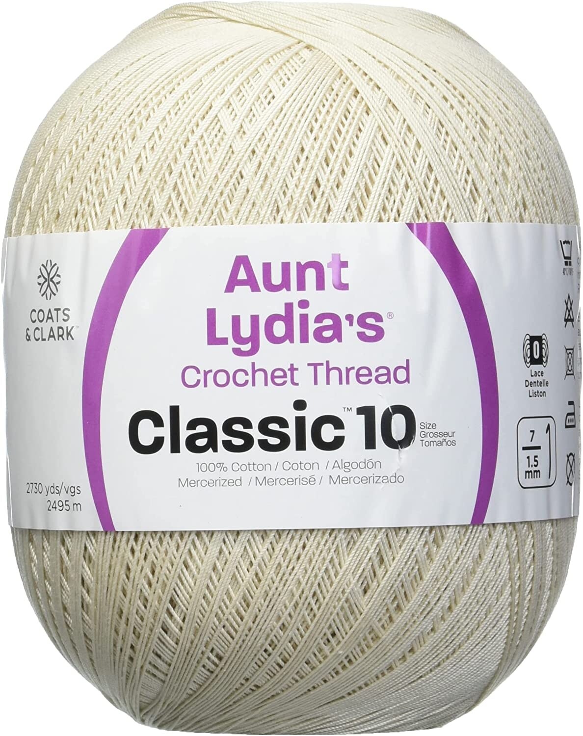 Aunt Lydia's Classic Crochet Thread Size 10 JumboNatural Michaels