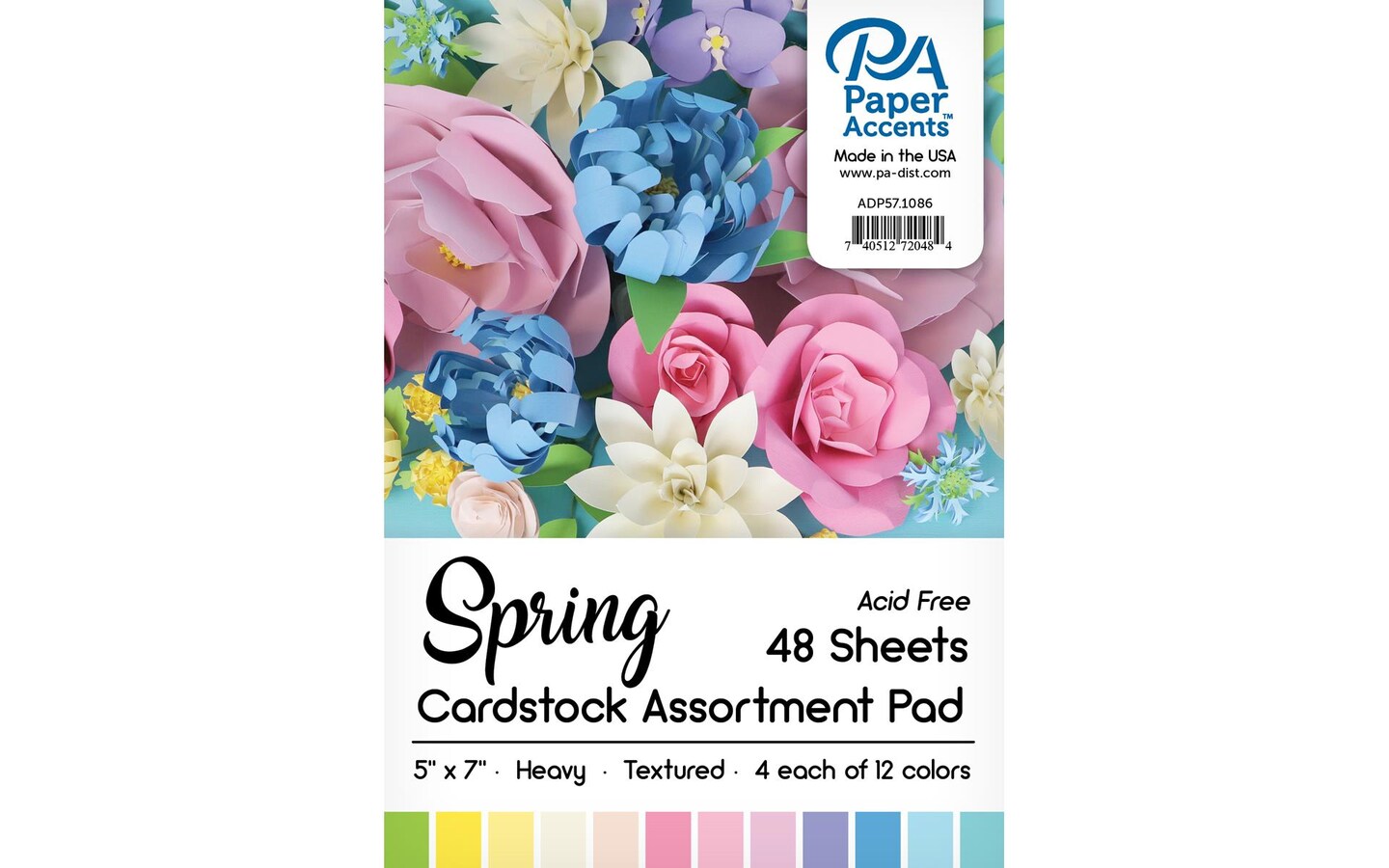 Cardstock Pad 5x7 48pc Spring Assortment
