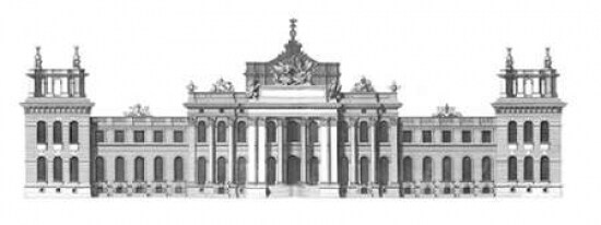 Elevation, South Front Blenheim Palace Poster Print by  Colin Campbell - Item # VARPDXVB18