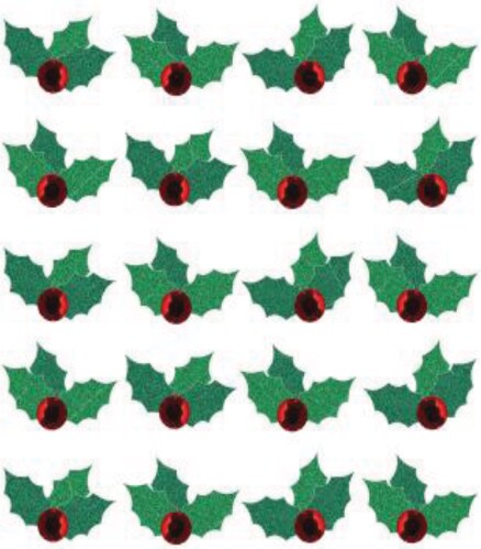 Jolee&#x27;s Cabochon Dimensional Repeat Stickers - Christmas Holly, 20pcs