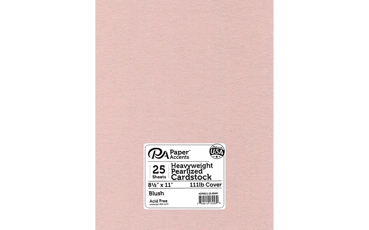 Blush Shimmer Cardstock