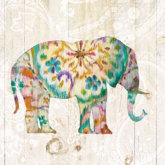 Boho Paisley Elephant I Poster Print by Danhui Nai - Item # VARPDX23980