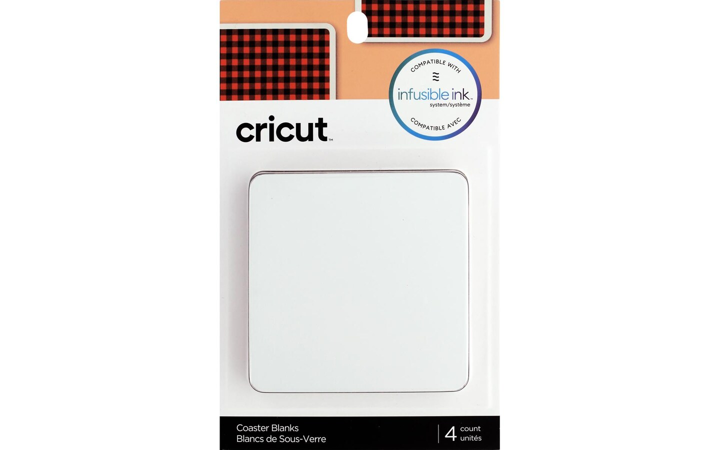 Cricut Infusible Ink Blank Coaster 4pc Square Michaels