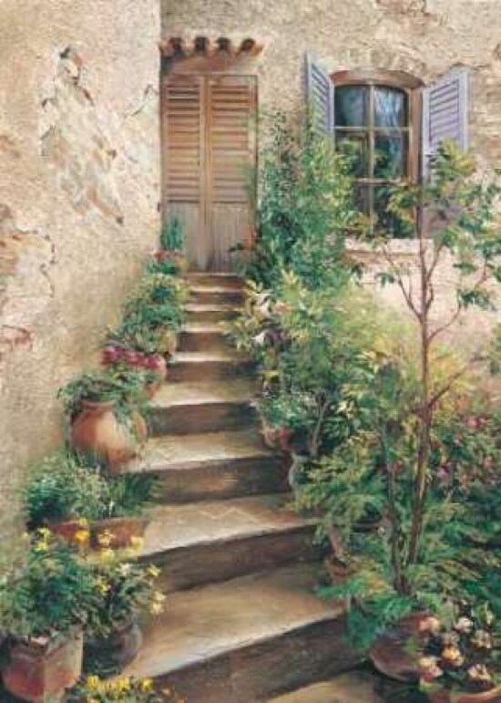 Stairway in Provence Poster Print by Roger Duvall - Item # VARPDXCC719