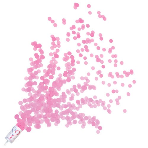 Gender Reveal Push Up Pink Confetti Poppers